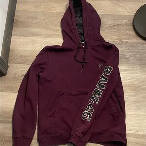 Rank 45 Women's Purple Hoodie Size Small Featuring Aztec hood lining